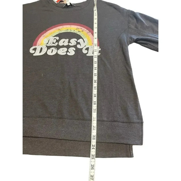 Wildfox Rainbow Lightweight Pullover Size XS Oversized Tunic NWT Crewneck - Picture 3 of 7